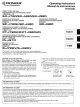 Pioneer SX-J720 Operating Instructions Manual