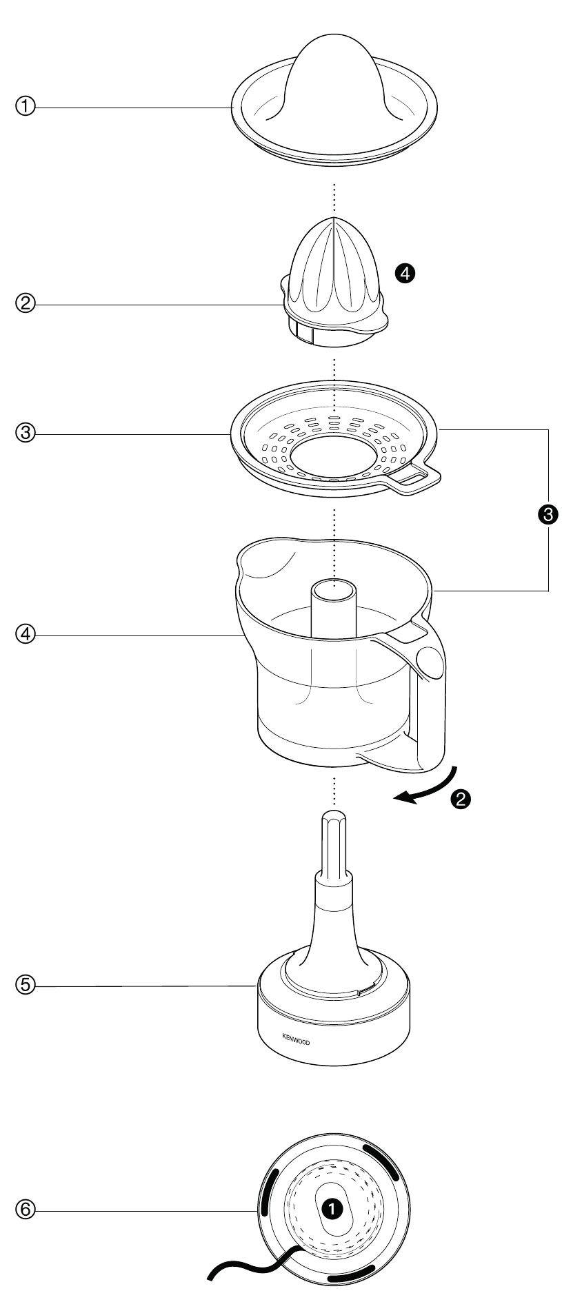 Kenwood JE280A, JE290A Citrus Juicer Manual ManualsLib