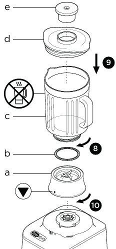 Glass Blender Assembly