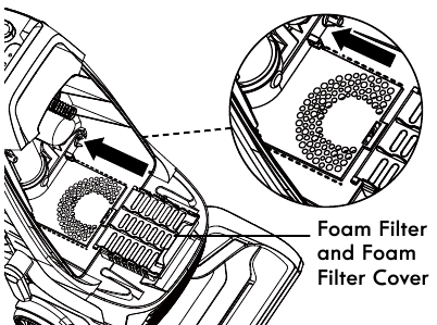 FOAM FILTER CLEANING - Step 3