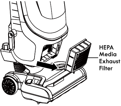 HEPA MEDIA EXHAUST FILTER CLEANING - Step 1