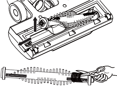 Brush Roll Manual Cleaning - Step 2