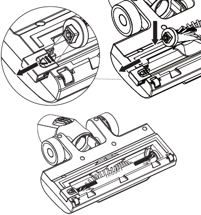 Brush Roll Manual Cleaning - Step 3