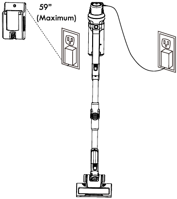 CHARGING - CHARGING THE UNIT ON THE WALL