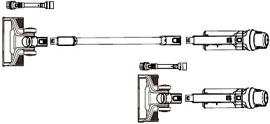 PARTS AND FEATURES - Inserting a motorized nozzle