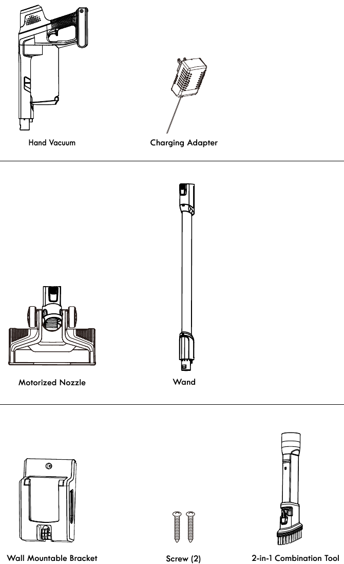 PARTS AND FEATURES - REPLACEMENT PARTS