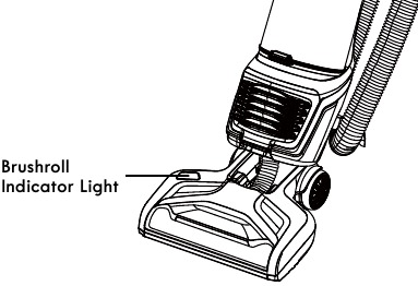 Brushroll indicator light
