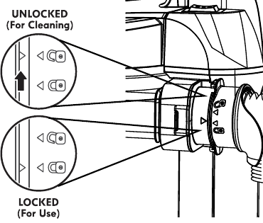 Checking flexible hose for clogs
