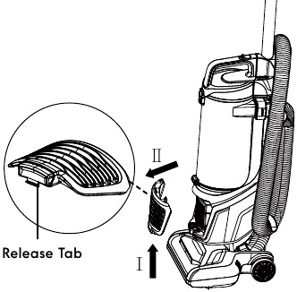 HEPA media exhaust filter cleaning - Step 1