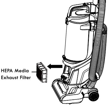 HEPA media exhaust filter cleaning - Step 2