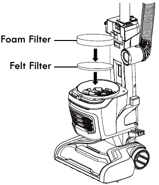 FOAM AND FELT FILTERS CLEANING - Step 2