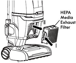 HEPA MEDIA EXHAUST FILTER CLEANING - Step 1
