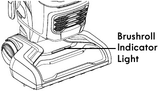 OPERATION MODES - BRUSHROLL INDICATOR LIGHT