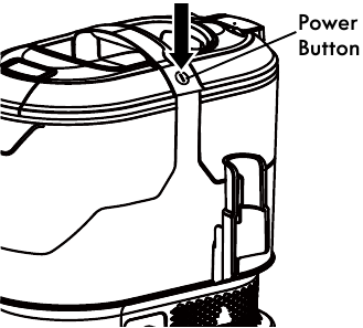USING THE DEVICE - Step 2 - Press the power button