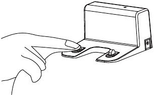 Cleaning the Sensors and Charging Pins - Step 1