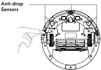 Cleaning the Sensors and Charging Pins - Step 2