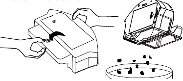 Emptying the Dust Bin and Cleaning Filters - Step 2