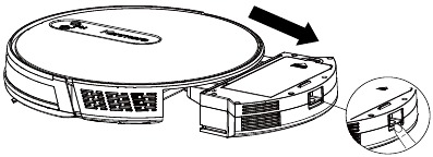 Emptying the Dust Bin and Cleaning Filters - Step 1