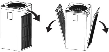 Assembly - Step 1 - Remove the filter covers