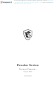 MSI Creator P100A 12th i5-12400F User Manual