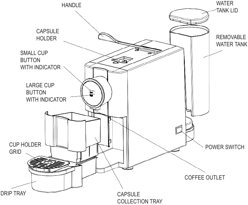 Koolatron Barsetto BARSM1 Barsetto Single Serve Espresso Coffee