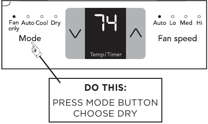 DRY MODE - Step 1
