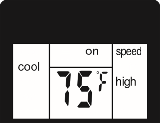 Cool mode on the remote