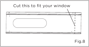 Installation in a double-hung sash window - Step 3