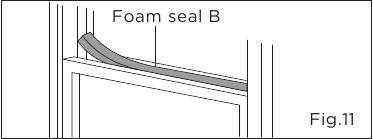 Installation in a double-hung sash window - Step 6