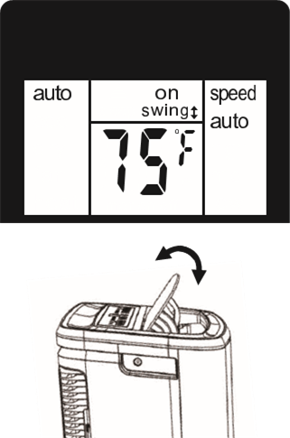 Louver Swing Function on the remote