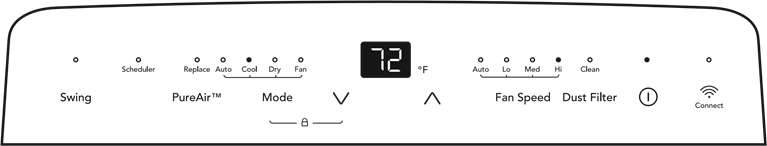 To change temperature setting