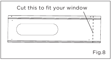 Installation in a double-hung sash window - Step 3