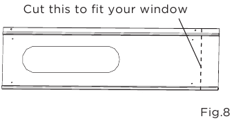 Installation in a double-hung sash window - Step 3