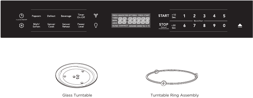 NAMES OF THE UNIT PARTS AND ACCESSORIES