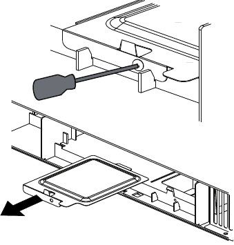 Oven light replacement - Step 1 - Remove the screw