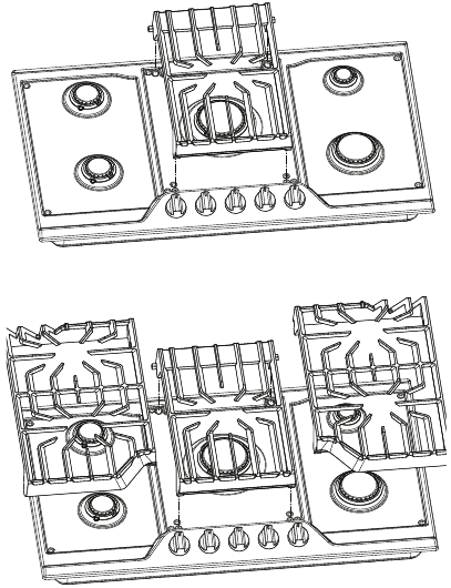Installing Burner Grates