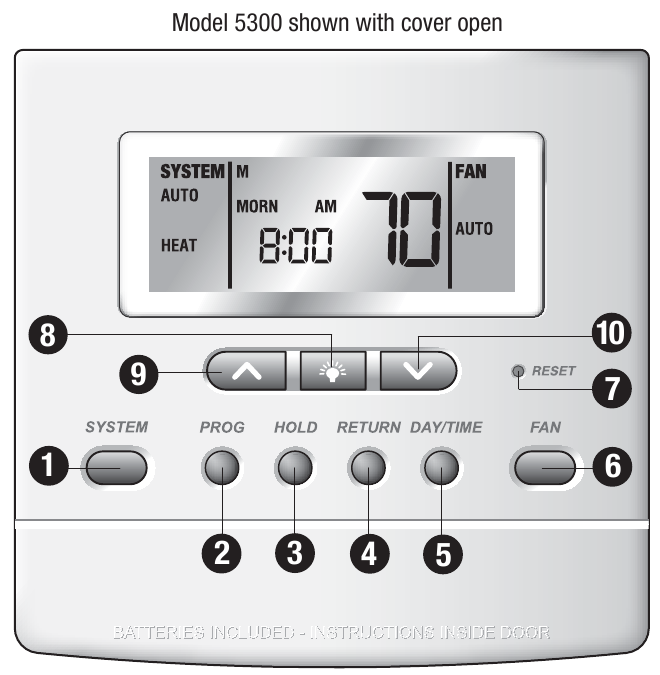 Braeburn Premier 5300 Conventional Thermostat Manual ManualsLib