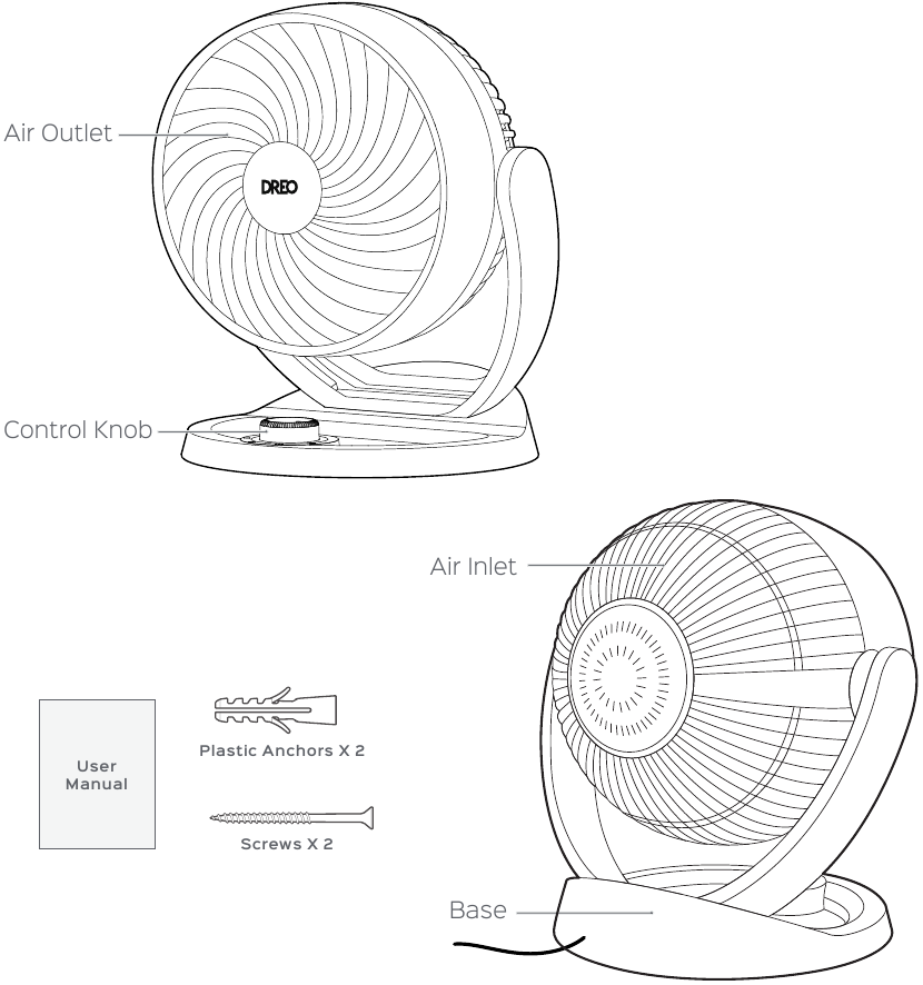 Dreo Fox One CF312 - Air Circulator Fan Manual | ManualsLib