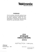 Tektronix 214 Instruction Manual