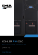 Kohler PW 6000 User Manual