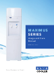 Aqua Cooler MAXIMUS Series Usage And Care Manual