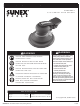 Sunex Tools SXSN6P01 Operating Instructions Manual
