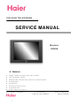 Haier 29FV6H Service Manual