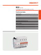 MAXGE MGB Series Manual