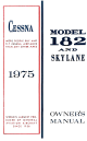 Cessna 182 1975 Owner's Manual