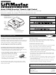 Chamberlain LiftMaster Professional Security+ 395LM Owner's Instructions