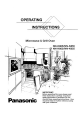 Panasonic NN-K805 Operating Instructions Manual