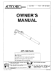 AUTO ARC APT-1000 Owner's Manual