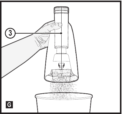 Removing filters - Step 2 - Dispose of the dirt