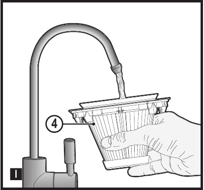 Removing filters - Step 4 - Clean the filter